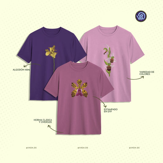 Camisetas de flores