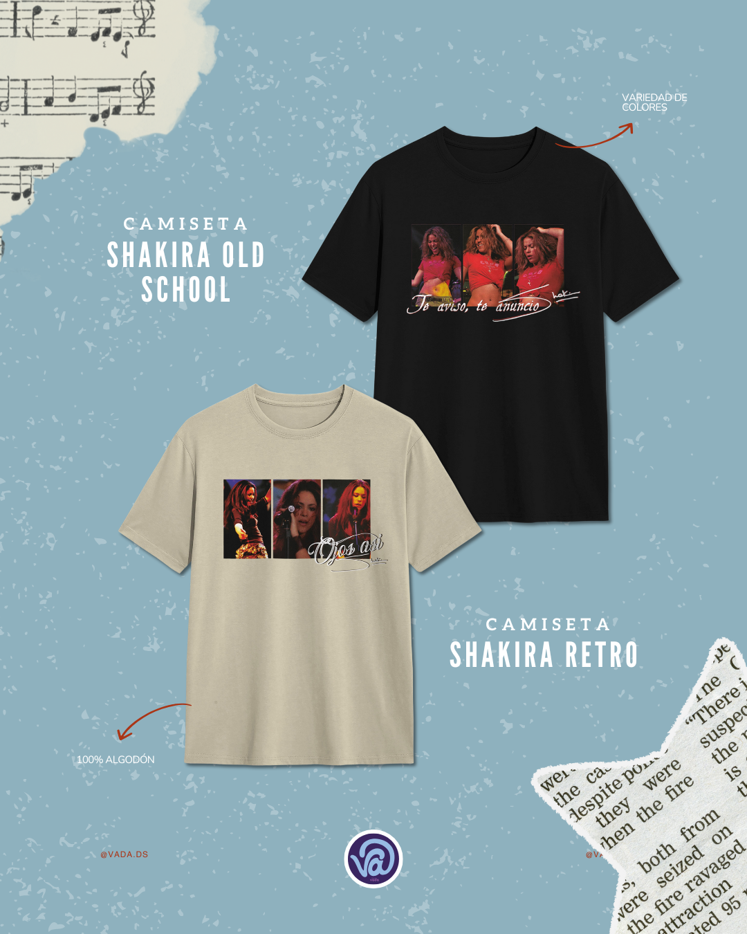 Camisetas Shakira colección 2