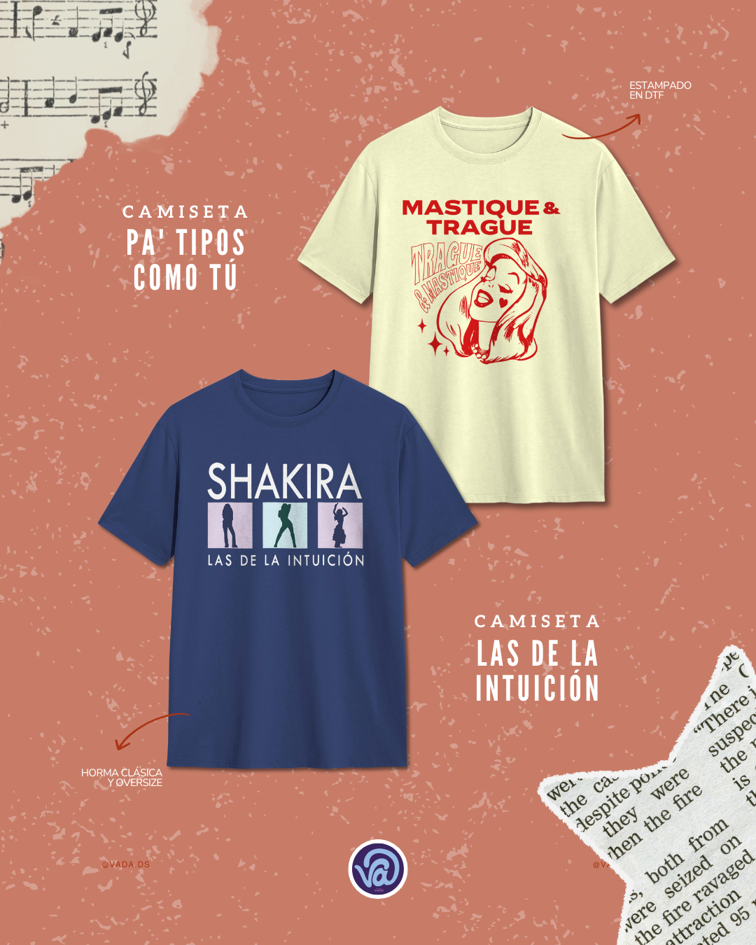 Camisetas Shakira colección 1