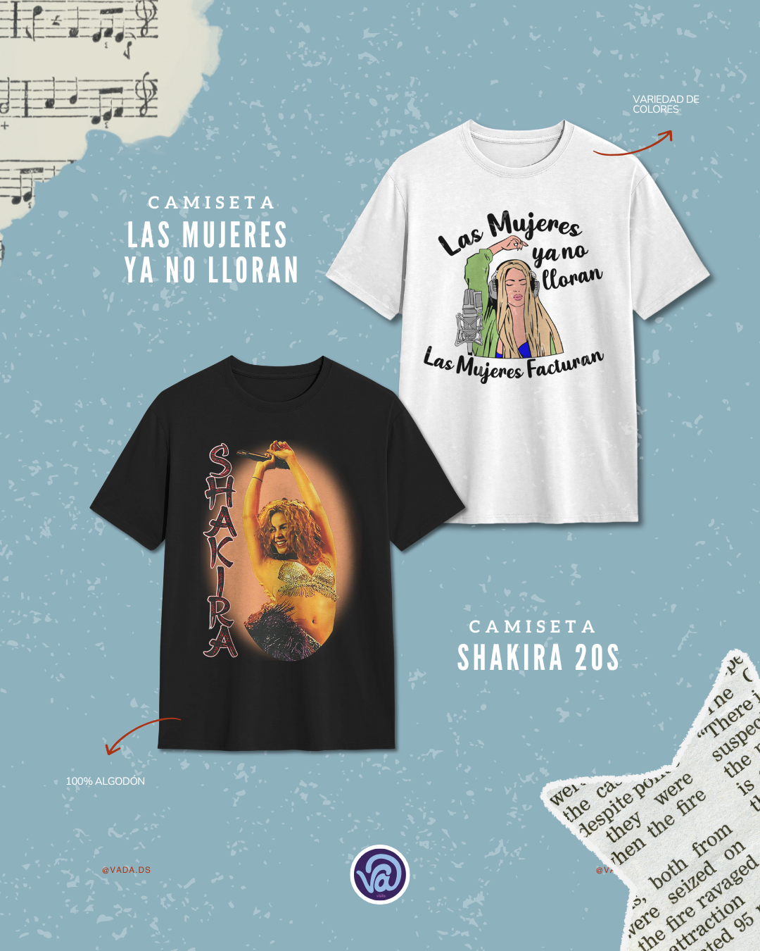 Camisetas Shakira colección 2